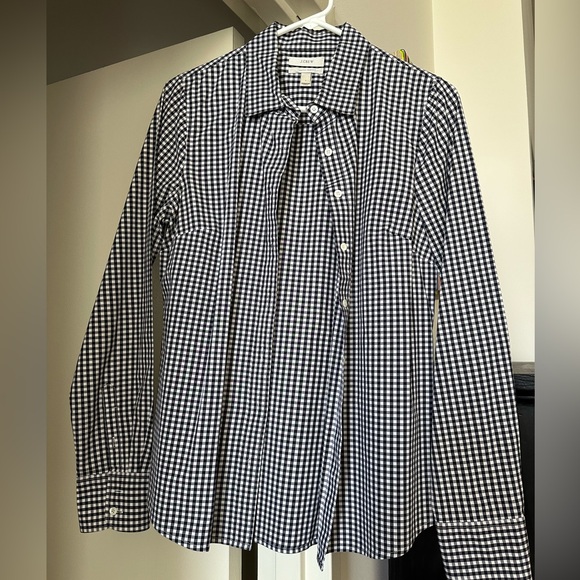 EUC J. Crew Gingham Button Down, Women’s Size S - Picture 1 of 3